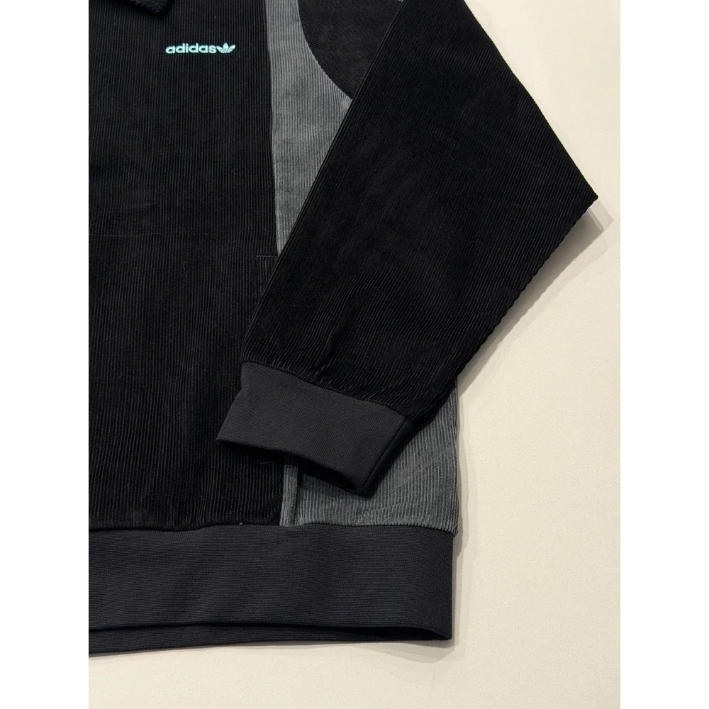 Adidas Originals Pro Track Top Corduroy Black JX3085 Mens Large NWT